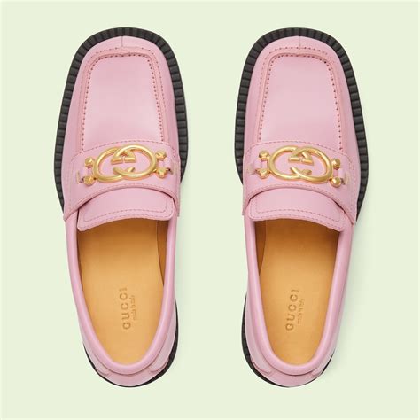 gucci black red an pink|Gucci pink loafer.